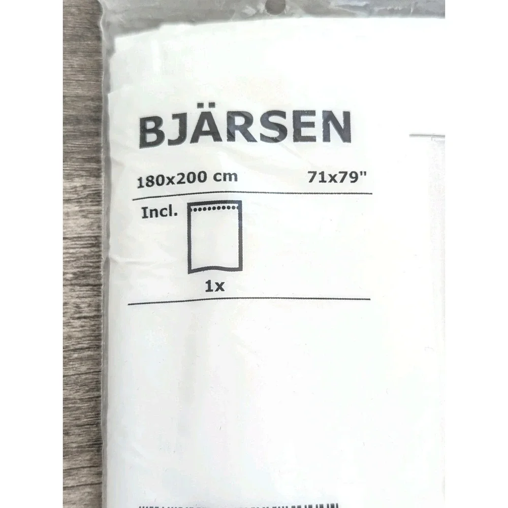 White BJARSEN‎ IKEA Modern Design Bathroom Shower Curtain Peva 71x79